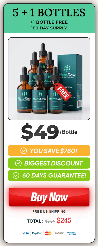 MetaFlow Blood Sugar Support 5+1 Bundle - Best Price USA - Save $780 Today